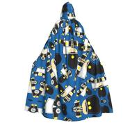 Migpkd Cars Pattern Halloween Mantelli con Cappuccio Strega Robe Mantelli con Cappuccio Mantello Per Adulto Mantello Cosplay Costume