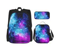 Migpkd Cool Star River - Borsa per la scuola, astuccio portapranzo, borsa combinatoria per bambini