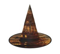 Migpkd Fantasy Pirata Nave Halloween Strega Cappello Per Le Donne Uomini Cosplay Accessori Per Costume Party Wizard Hat