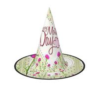 Migpkd Felice Festa della Mamma Cappello Da Strega Di Halloween Per Le Donne Degli Uomini Cosplay Accessori Per Il Partito In Costume Cappello Mago