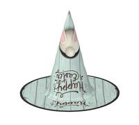 Migpkd Happy Easter Eggs Bunny Tail Halloween Witch Hat Per Donne Uomini Cosplay Accessori Per Costume Party Cappello Mago