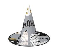Migpkd Happy-Halloween-Day-Trick-Or-Treat Cappello da strega di Halloween per donne e uomini, accessori cosplay per feste in costume cappello da mago