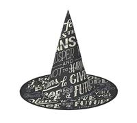 Migpkd I Know The Plans Have You Declares Lord Cappello da strega di Halloween per donne uomini accessori cosplay per costume partito cappello da mago