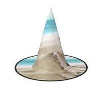 Migpkd Ocean Beach Cozze Perla Cappello Da Strega Di Halloween Per Le Donne Degli Uomini Cosplay Accessori Per Il Partito In Costume Cappello Da Mago