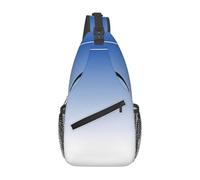 Migpkd Ombre Texture Blu Crossbody Bag Uomini Casual Spalla Daypack Per Le Donne Degli Uomini Leggero Viaggio Escursionismo