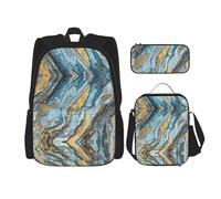 Migpkd Rock Layers - Borsa per la scuola, astuccio per matite, borsa per il pranzo, zaino per libri scolastici per bambini