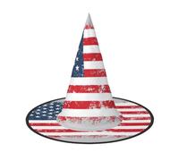 Migpkd Stelle E Strisce Cappello Da Strega Di Halloween Per Le Donne Degli Uomini Cosplay Accessori Per Costume Festa Mago Cappello