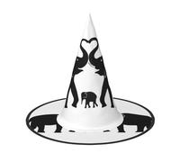 Migpkd Vecchio Elefante E Giovane Elefante Cappello Da Strega Di Halloween Per Le Donne Degli Uomini Accessori Cosplay Per Il Part