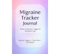 Migraine Tracker Journal: Daily Headache, Trigger & Symptom Log Book