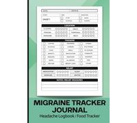 Migraine Tracker Journal: Headache Logbook With Food Tracker