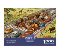 Migrazione degli animali selvatici Puzzle in Legno Impermeabile DIY Puzzles Da 1000 Pezzi Per Adulti Divertenti Giochi Educativi