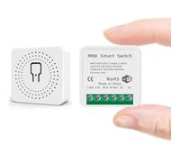 MigTec Interruttore WiFi intelligente programmabile 2,4 GHz compatibile con Tuya, Google Home, Alexa, SmartLife, SmartThings. Timer. Max 16 A, 3500 W. Colore: bianco