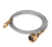 MIGUBIGU 1 Pezzo Adattatore Bombola Gas Campeggio con Tubo di Prolunga 1 m, Adattatore LPG per Bombole di Gas, Fornello a Ga s da Vampeggio, Fornelli e Bruciatore