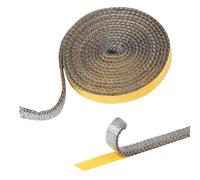 MIGUBIGU 1 Pezzo Guarnizione Stufa a Legna 3 mm x 15 mm x 2.5 m, Guarnizione Alta Temperatura, Camino Guarnizione Fibra, Guarnizione Forno per Stufa, Caminetti, Porta del Forno, Forni, Caldaie