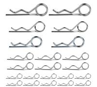 MIGUBIGU 22 pezzi Coppiglie a Molla 2.5 mm 3 mm 4 mm 5 mm, Coppiglie a Scatto per Trattore, Fermi a Molla per Spinotto, Spine Coppiglia Trattore per Gli Elementi di Fissaggio