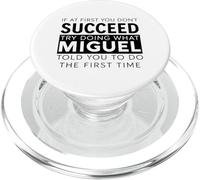 Miguel Nome Divertente Scherzo Natale Compleanno Papà Uomo Padre PopSockets PopGrip per MagSafe