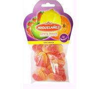 Miguelañez Gente Dulce Cuori di Gomma alla Pesca, Caramelle Morbide Senza Grasso, Confezione da 3 Buste da 150 g