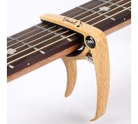 Miguha Capotasto per chitarra personalizzato, clip di accordatura incisa su misura, regali per testimoni di nozze di insegnanti di musica chitarristi, accessori per musicisti e band(Natural)