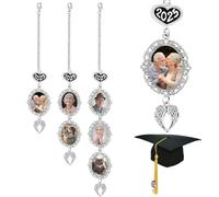 miguha Personalizzazione di ciondoli con nappe for cappelli di laurea, personalizzazione di ciondoli con foto ricordo for regali di laurea e commemorazioni del 2025