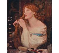 MiguOo Poster d'Arte Moderna Poster Immagini Famoso dipinto Aurelia Fazios Padrona di Dante Gabriel Charles Rossetti per Soggiorno 60x90cm