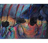 MiguOo Poster Wall Art Art Poster Stampe Pittura ad Olio Vortice d'amore di Marianne Werefkin Von per la Decorazione Della Parete 60x90cm