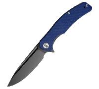 Miguron Knives Velona -3.5" 14c28n , Blue micarta handle,Ti clip
