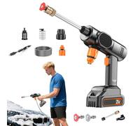 Mihauuke Idropulitrice - Pulitore per Terrazzi,Senza Fili Portatile 21V con Ugello per Casa Auto Giardino