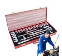 Mihauuke Kit Strumenti per Auto,Kit Utensili 24 Pezzi Per Autoveicoli | Pesante Portatile Per Veicoli Autocarri Moto Campeggio Biciclette