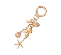 Mihauuke Portachiavi con Ciondolo Decorativo,Portachiavi Metallo Luna Stella Ciondolo Decor - Charm Romantico per Donne Ragazze Borsa Spalla Zaino Viaggio Spiaggia