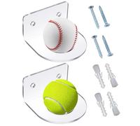 Mihauuke Portapalle da Golf | Mensola Appendibile in Acrilico per Palline da Golf - 2 Pezzi Supporto per Ricordi per Collezioni Sportive Palle da Baseball