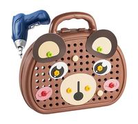 Mihauuke Set di Attrezzi da Gioco per Bambini Piccoli | Set Di Costruzione Con Trapano Elettrico E Cacciavite,Set Educativo Per Abilità Motorie Con Attrezzi Giocattolo Per Bambini Dai 3 Anni In Su