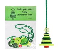 Mihauuke Set di Decorazioni a Bottoni per Albero di Natale - Festività Invernali Educative - Kit per Creare con Bottoni Babbo Natale e Pupazzo di Neve,per Parete Soggiorno Mensola Ragazzi Adolescenti