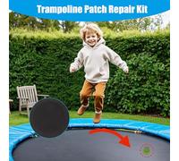 Mihauuke Toppa per Trampolino | Nastro Autoriparante Autoadesivo per Fori - Forme Quadrate Rettangolari con 3 Autoadesivi,Nastro Riparazione e Fori nel Tappeto del Trampolino