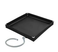 Mihauuke Vasca Doccia con Scarico - Base Doccia Portatile per Pavimento - Accessori Bagno Esterno, Base Stand con Scolo per Trekking Campeggio da Sole e
