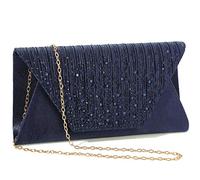 Mihawk pochette per donna borse da sera e pochette per donna borsa da sera borse e borse pochette da sera, S4-blu navy, Taglia unica