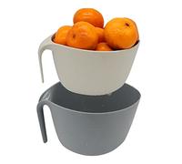 MiHerom Colino e colapasta da Cucina impilabile, Scolapasta e colini per Alimenti,buona Presa Lunga per Lavare e scolare Frutta, Verdura, Fagioli, Pasta, cibi cotti