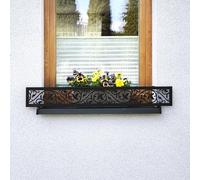 MIHIMO design Supporto per fioriera per davanzale esterno, protezione anticaduta sul davanzale della finestra, protezione per vasi di fiori, tutti i modelli e dimensioni Flora, 134 (114 cm-132 cm)