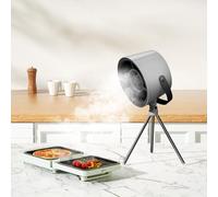 Mihoho Cappa aspirante portatile, cappa aspirante con filtro sostituibile, cappa da scrivania con ventilatore di scarico a 3 marce, sfiato da cucina per barbecue, cucina, Hot Pot (nero E)