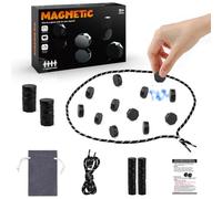 Mihutu In piedi Gioco di Scacchi Magnetici, 24 pcs Educativo Gioco da tavolo a scacchi con pietre magnetiche, Giochi magnetici per bambini per Riunioni di Famiglia E Viaggi E Forniture per Feste