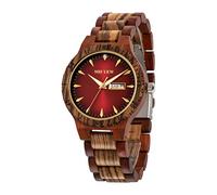 MII YEW Orologio da uomo in legno leggero analogico al quarzo fatto a mano in legno quadrante verde con data Sandali Adventure Seeker, punta chiusa - T - Bambini