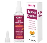MIILYE Rimozione colla per pizzo e nastro in extension spray da 120 ml, per rimuovere rapidamente le estensioni dei capelli con nastro biadesivo, delicato sulla pelle, non unge, facile da pulire