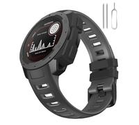 Miimall Cinturino di ricambio in silicone per Garmin Instinct 2, da uomo, sportivo, accessorio per Garmin Instinct 2, Instinct Solar, Tactical, Esport, Tide, Crossover, Surf, colore: nero e grigio