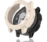 Miimall Compatibile con Garmin Instinct Crossover Custodia Bumper Cover Soft TPU (senza pellicola proteggi) Ultra-Sottile Antiurto Robusto Telaio Protettivo Cover per Instinct Crossover-Starlight