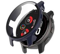 Miimall Compatibile con Garmin Venu 2 Plus Custodia con Vetro Pellicola Protettiva Schermo in Vetro Ultra Sottile PC Protettiva Protezione Completa Antigraffio Pellicola Protettiva Case per Garmin