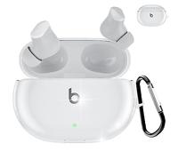 Miimall Compatibile per Beats Studio Buds + custodia trasparente, [anti-ingiallimento] [portachiavi portatile] Custodia protettiva antiurto in morbido TPU per nuovi Beats Studio Buds Plus 2023/Studio