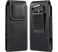 Miimall Custodia a fondina per telefono compatibile con Samsung Galaxy Z Fold 6/5/4/3/2, custodia in pelle con clip a moschettone e chiusura magnetica, supporto per telefono per Samsung Z Fold