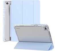 Miimall Custodia Compatibile con Samsung Galaxy Tab S11, Case TPU Anti-Scivolamento, Supporto a Tre Pieghe, Scomparto per Penna, Cover Protettiva in PC Anti-Graffi per Samsung Galaxy Tab S11, Blu