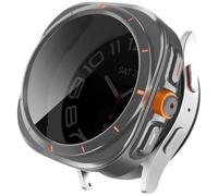 Miimall Custodia per Samsung Galaxy Watch 6 40mm, Robusta Cover Anti-Shock in PC, Pellicola Anti-Spia, Supporto per la Ricarica Wireless, Cover Protettiva per Galaxy Watch 6 40mm, Grigio