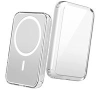 Miimall Custodia Sottile Compatibile con la Apple Batteria Magsafe, Cover Antiurto PC, Cover Protettiva Antigraffio, Telaio Antiscivolo, Case Leggero Cristallo per la Batteria Magsafe, Trasparente