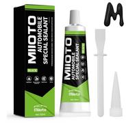 Miioto 100ml Silicone Alta Temperatura Nero,Silicone Alte Temperature